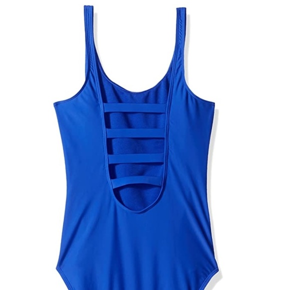 Hobie Girls Blue Onepiece Swimsuit - Picture 2 of 7